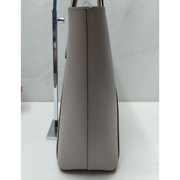 Kate Spade New York Cara Gray Leather Double Handle Tote Shoulder Bag - Picture 6 of 16